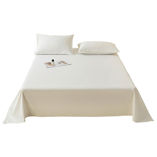 床单A类母婴级水洗棉件纯色席梦思床垫防滑枕套亲肤高级面料国货