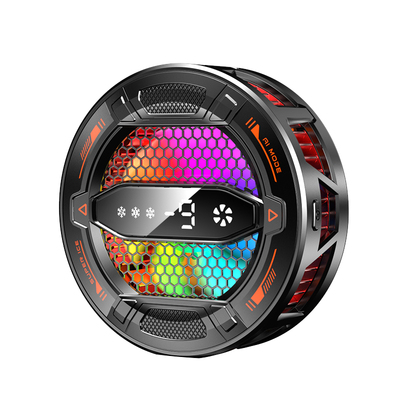 统麟主播同款手机散热器半导体结冰磁吸数显AI静音制冷游戏降温