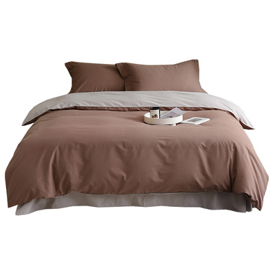 北欧纯色被罩纯棉磨毛A类被芯套