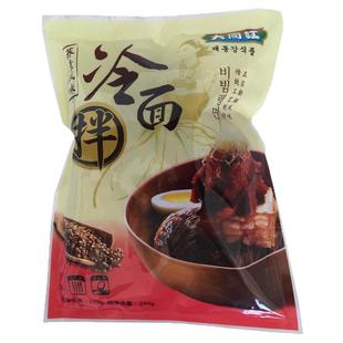 大同江3袋冷面套餐含小麦荞麦拌冷面朝鲜族韩国风味即食浓香酱料