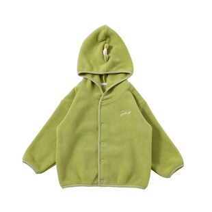 夏生恐龙双面摇粒绒外套男女童上衣宝宝夹克儿童加绒卫衣冬装开衫