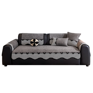 四季通用沙发垫冬轻奢高级感简约现代固定防滑沙发坐垫子盖布巾座