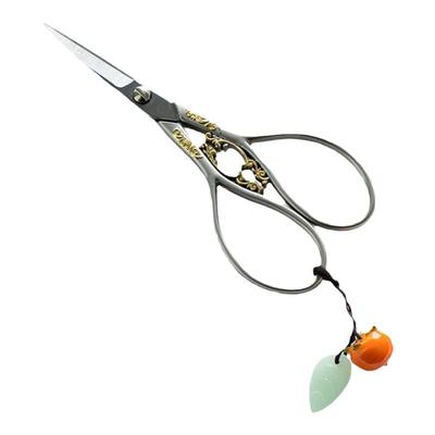 彩集堂 茶艺专用剪 秀气古典不锈钢小剪刀茶叶包袋剪茶具饰品配件