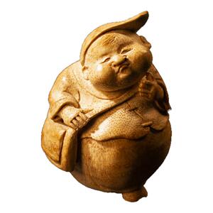 艺竹情精品纯手工书童竹子竹根雕