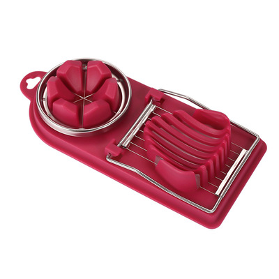 多功能切蛋器不锈钢手动松花蛋切片切鸡蛋神器二合一切皮蛋分割器