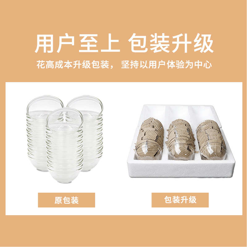 钵仔糕碗小号商用透明玻璃碗专用筐烘焙布丁果冻钵仔糕模具专用碗