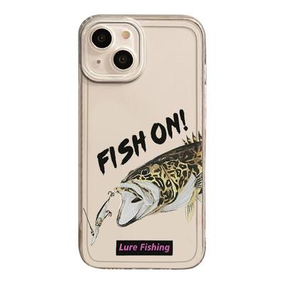 适用华为荣耀300pro手机壳honor200路亚主题100钓鱼佬90透明80新款70男士60图案50鱼类40保护套30/magic7/6/5