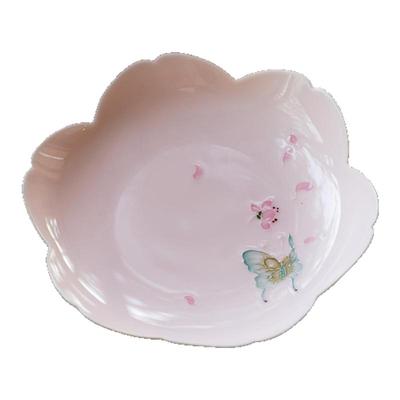 梵汝蝴蝶壶承珐华彩干泡盘点心盘