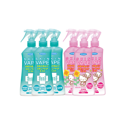【自营】VAPE日本进口驱蚊水喷雾户外防蚊叮咬 柑橘味200ml*3瓶