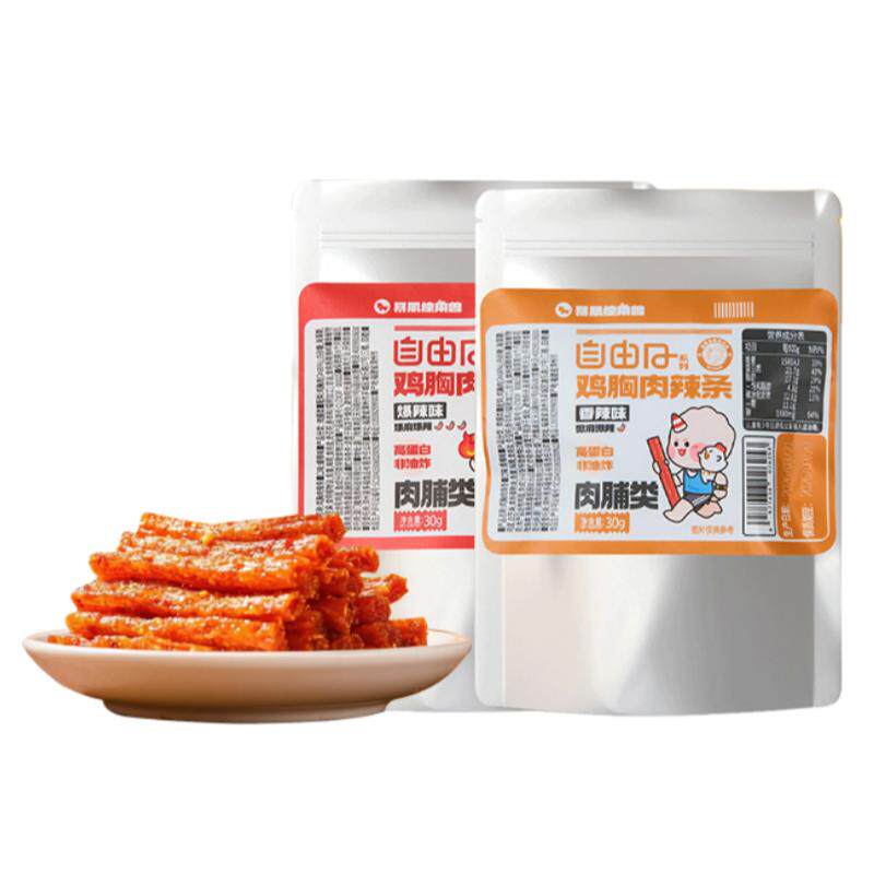 暴肌独角兽鸡胸肉辣条干脯条减低即食脂高蛋白办公室解馋零食品