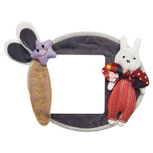 可爱卡通布艺开关边框套插座防尘套装饰保护开关面板套标准86型