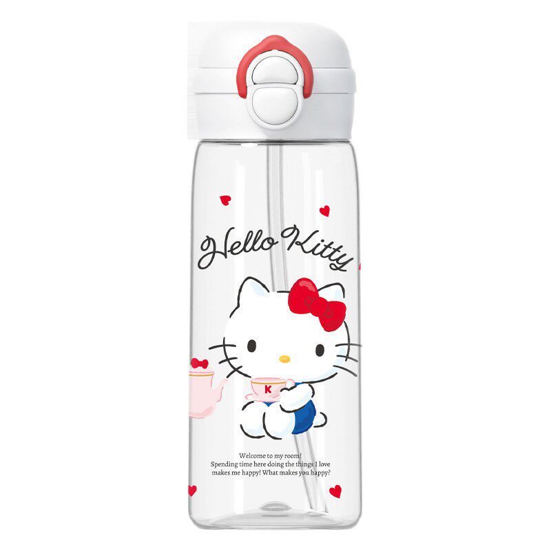 凯蒂猫直饮防漏儿童卡通塑料杯