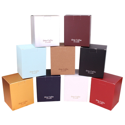 10包入挂耳咖啡包装盒牛皮纸盒