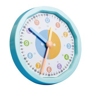 晨光时钟数学儿童时钟认知钟表模型一二年级小学生学习认识时间三针联动数学时钟教具钟面学具儿童学原理教学