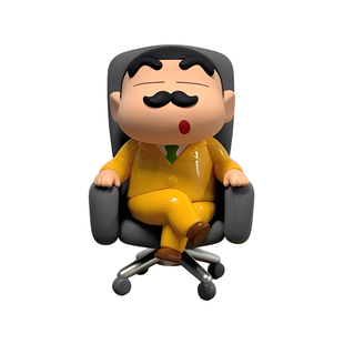 正版总裁蜡笔小新手办创意卡通桌面公仔摆件潮玩模型礼物送朋友