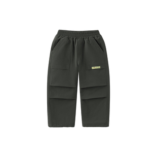 汪汪队儿童加绒裤子2026秋冬新款加厚保暖摇粒绒男童冬季宝宝长裤