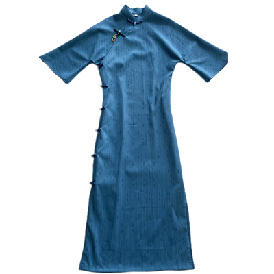 古法全开襟日常旗袍年轻款民国风