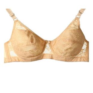 红豆6972夏季薄款文胸女大码全罩杯D杯胸罩大胸显小性感蕾丝内衣