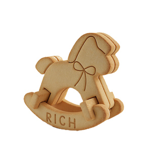 新年2026卡通小马饼干模具立体拼装摇摇马按压曲奇翻糖烘焙工具