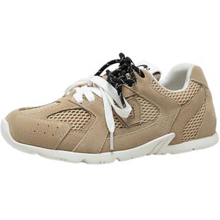 千百度透气网面美拉德德训鞋秋季新款休闲运动鞋户外健步鞋