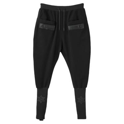 诺凡希秋季新款宽松螺纹男运动裤