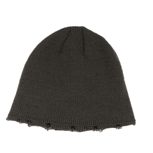 网红款破洞毛线帽乞丐帽针织帽子日系休闲纯色保暖冷帽时尚男女