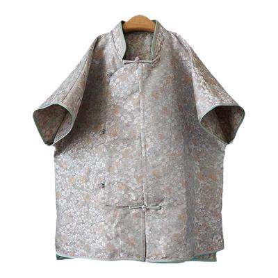 桑蚕丝短袖衬衫樱花气质