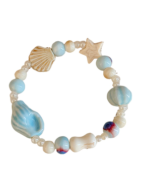 小清新甜美小鱼串珠手链女款2025