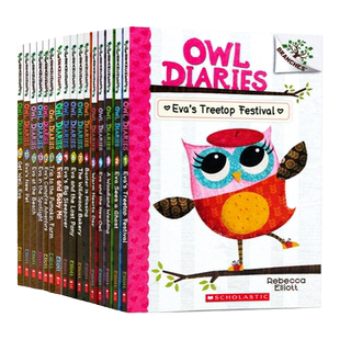 Owl Diaries 猫头鹰日记1-17 18 19英文原版绘本学乐大树系列儿童桥梁章节书scholastic Branches学生英语课外读物Rebecca Elliott