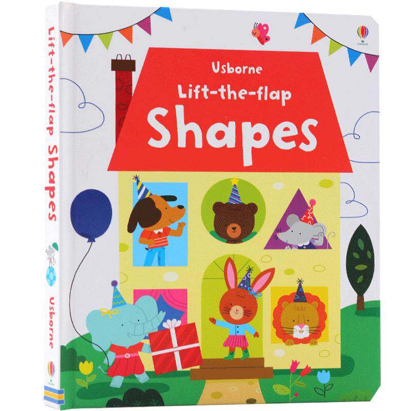 现货 英文原版绘本 Usborne Lift The Flap Shapes 形状图形认知翻翻书 尤斯伯恩英文单词 幼儿早教启蒙英语读物读本 幼小衔接推荐