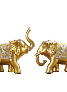 玄关酒柜乔迁结婚送礼大象摆件