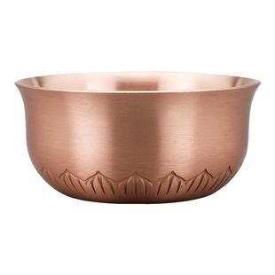 铜杯紫铜茶杯供奉杯子纯手工家用加厚纯铜喝水杯复古泡茶功夫茶具