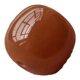 精选新疆和田玉且末糖玉老型珠diy和田玉糖料桶鼓珠手链散玉珠子