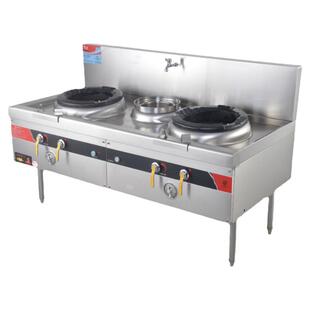 猛火灶商用带风机液化气天燃气工程灶节能酒店专用不锈钢猛火炉灶