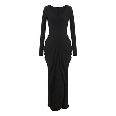 性感包臀裙棉纯色褶皱