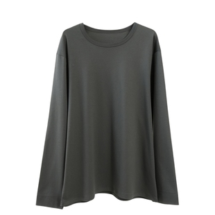 50支双面丝光液氨匹马棉运动长袖T恤打底层男女同款 | 都叫我老盖