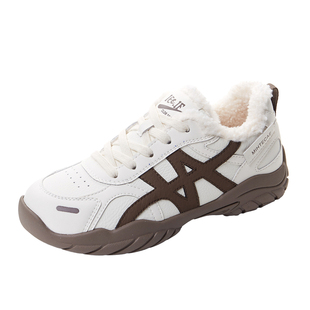 新卡伦复古德训鞋女秋冬新款增高休闲百搭阿甘鞋软底加棉保暖运动