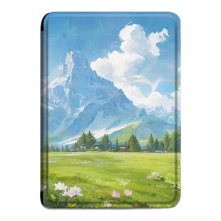 imobile电子书保护套适用kindle油画花海scribe风景kpw4简约5/6亚马逊oasis3/2第11代958/voyage1499阅读器壳