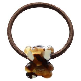 是小熊呀~韩国FRANCE可爱卡通扎发圈发绳 法式豹纹高马尾头绳发饰