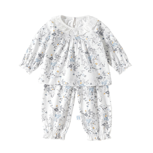 女童夏季套装宝宝亲肤休闲家居服睡衣婴幼儿可爱春秋长袖上衣裤子