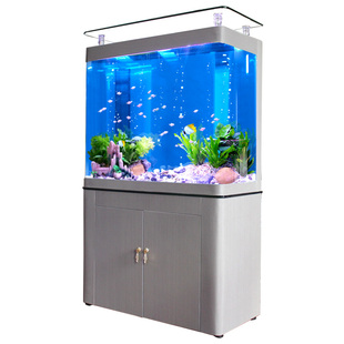 免换水鱼缸客厅小型家用生态水族箱底滤中型大型定制增氧静音造景