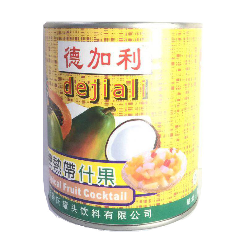 德加利热带杂果825g 烘焙原料 热带杂果罐头 什锦水果