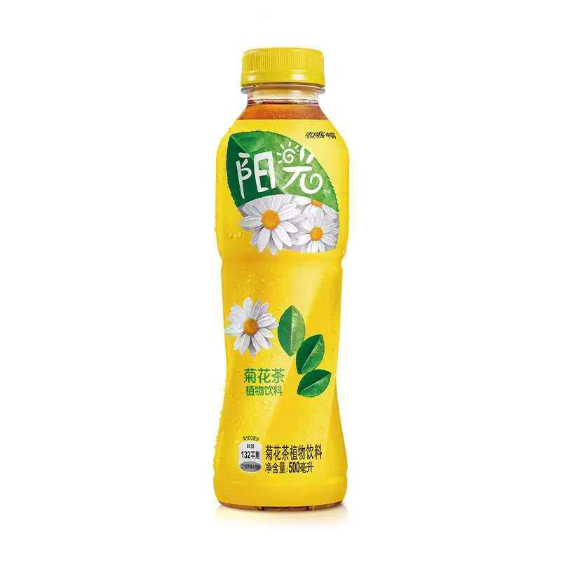 可口可乐阳光菊花茶植物饮品500mlX12瓶装整箱国产清凉茶饮料包邮