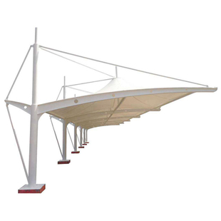 四川膜结构充电桩停车棚成都汽车雨棚小区电动车停车蓬张拉膜车篷