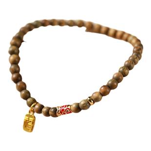 曲阜孔庙祝福孔子金榜题名手饰禅意檀木素雅清新念珠福牌锦鲤手链