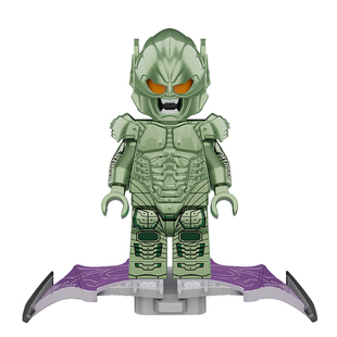 蜘蛛侠反派绿魔GreenGoblin漫威英雄第三方积木人仔男孩拼装玩具