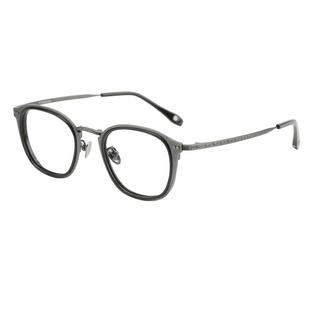 木川146mm纯钛眼镜男款近视复古雕花大脸钛架全框可配度数防蓝光