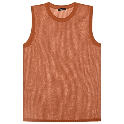 映像小圆领无袖打底衫