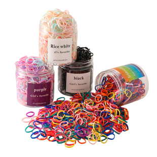 黑色一次性小皮筋女儿童头绳橡皮筋扎头发女童不伤发发圈宝宝发绳