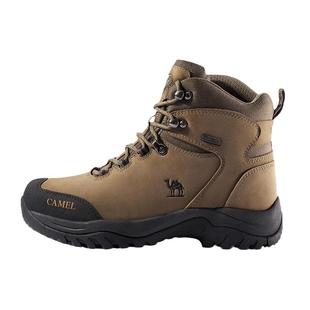 骆驼户外登山鞋男防水春秋防滑耐磨牛皮高帮靴女士运动越野徒步鞋